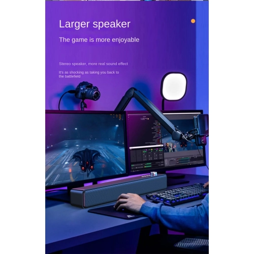 Computer audio stereo subwoofer mobile phone Bluetooth speaker card charging dual shock membrane Bluetooth subwoofer speaker TV audio - black