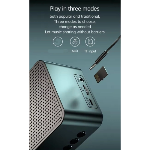 P5 Mirror Clock Bluetooth Speaker Desktop HIFI Card Knob Alarm Clock Audio with BT Speaker Digital LED Light Table FM Radio Alarm Clock Electronic