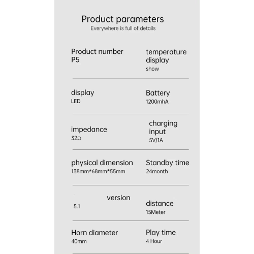 P5 Mirror Clock Bluetooth Speaker Desktop HIFI Card Knob Alarm Clock Audio with BT Speaker Digital LED Light Table FM Radio Alarm Clock Electronic