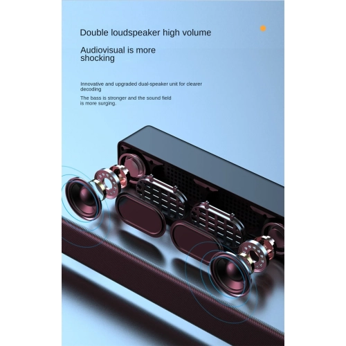 Computer audio stereo subwoofer mobile phone Bluetooth speaker card charging dual shock membrane Bluetooth subwoofer speaker TV audio - white