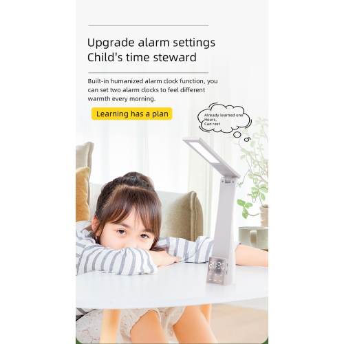 T1 multifunctional desk lamp white, bluetooth speaker clock alarm clockI smart speaker HIFI subwoofer 8D subwoofer cool RGB multifunctional alarm