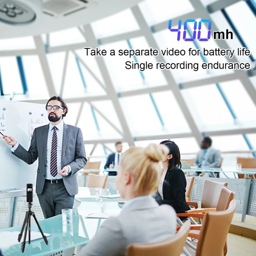 Enregistreur audio HD 1080P, caméra extérieure avec écran et clip arrière, enregistreur de conférence d'enregistrement à lentille