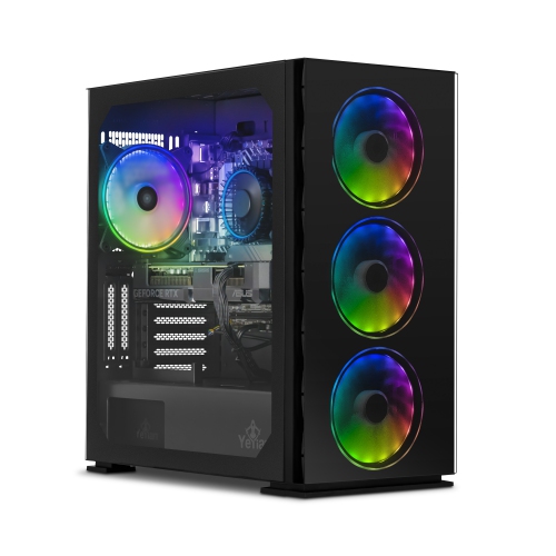 YEYIAN Yari Gaming PC Desktop Computers Intel i5 12400F 4.4 GHz, RTX 4060 Ti, 1TB NVME SSD, 16GB DDR4 RAM 3200, B660 MB, 650W Gold PSU, Windows 11