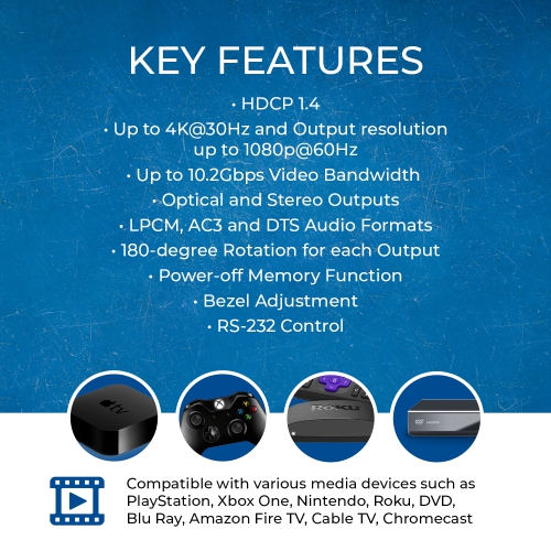 OREI 4K 1-In-9-Out HDMI™ Video Wall Controller (HDS-31VW)
