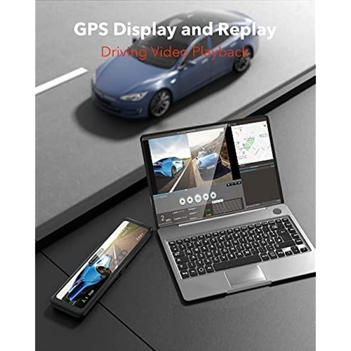 REDTIGER Rear View Mirror Camera with 33Ft Extension Cable,11'' 4K UHD Front and 1080P Mirror Dash Cam Front and Rear,GPS,Parking Monitor,Night