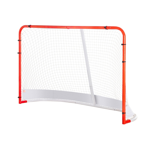 VEVOR 72" x 48" Street Hockey Net, Indoor Outdoor Steel Hockey Goal, Official Regulation Pro Hockey Training Goal Set, Portable Hockey Goal with Net,