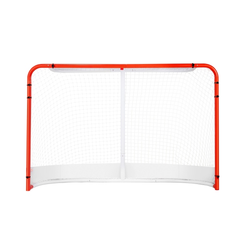 VEVOR 72" x 48" Street Hockey Net, Indoor Outdoor Steel Hockey Goal, Official Regulation Pro Hockey Training Goal Set, Portable Hockey Goal with Net,