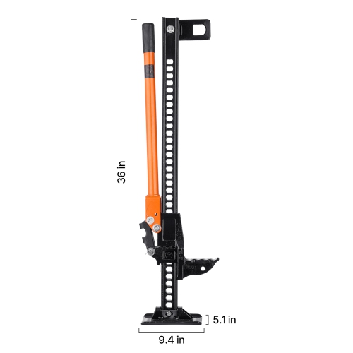 VEVOR 36" Farm Jack,Utility High Lift Farm Jack, 3.18 Ton Capacity Ratcheting Off Road Utility Jacks, Heavy-Duty Lift Jacks with 5.12"-30.3" Lifting