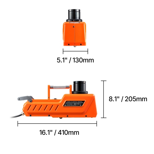 VEVOR 15 Tons /33000 lbs Electric Car Jack, Adjustable Hydraulic Jack Lift with High Load Capacity, 12V Dual-Powered Tire Change Replacement with LED