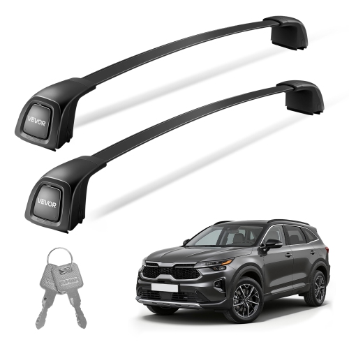 VEVOR  Roof Rack Cross Bars, Fits Kia Telluride 2019-2024 \w Flush Roof Rails Kia Telluride Ex/s/sx/sx-Prestige, 165 Lbs Capacity, Lockable Heavy