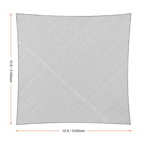 VEVOR 10x10ft Golf Net, Golf Practice Net, Indoor Hitting Net for Golf, Baseball, Hockey,Soccer,Heavy Duty Nylon DIY Ball Net,Sports Netting Barrier