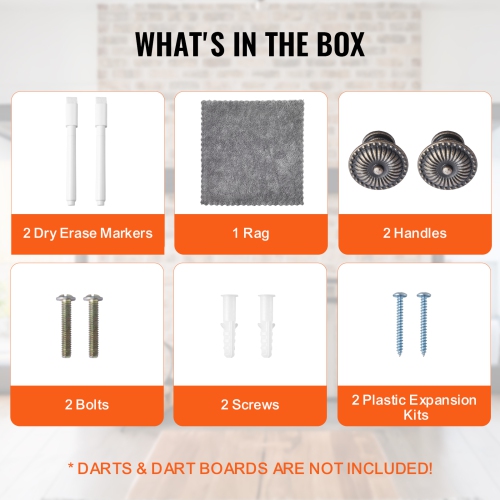 Jeu de fléchettes VEVOR Solid avec armoire, armoire dissimulable de taille officielle avec cible et accessoires, assemblage facile, idéal pour les