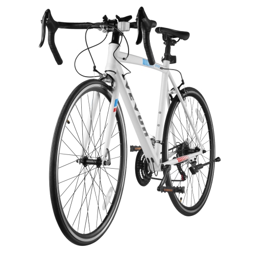 VEVOR 700C Road Bike, Wheels Racing Bike, SHIMANO 21 Speeds Drivetrain City Commuter Road Bicycle, Urban Adult Sport Bicycle with Carbon Steel Frame,