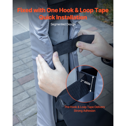 VEVOR 71 inch Basketball Pole Pad, Tall and 1.2 inch Thick Heavy Duty Wrap Around Pole Padding, Fits 2-6.3 Round & 4.5x4.5 inch Square Pole,