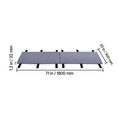 VEVOR 71 inch Basketball Pole Pad, Tall and 1.2 inch Thick Heavy Duty Wrap Around Pole Padding, Fits 2-6.3 Round & 4.5x4.5 inch Square Pole,