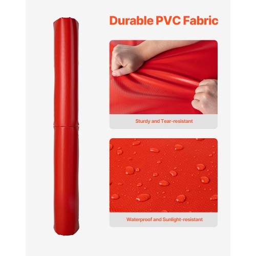 VEVOR 71 inch Tall and 1.2 inch Basketball Pole Pad, Thick Heavy Duty Wrap Around Pole Padding, Fits 2-6.3 Round & 4.5x4.5 inch Square Pole,