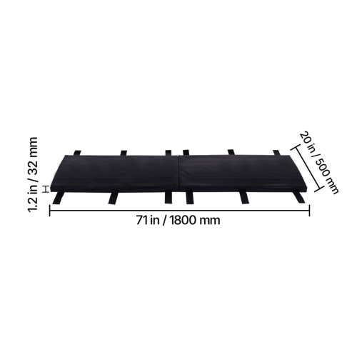 VEVOR Thick Basketball Pole Pad, Heavy Duty Wrap Around Pole Padding, 71 inch Tall and 1.2 inch Fits 2-6.3 Round & 4.5x4.5 inch Square Pole,