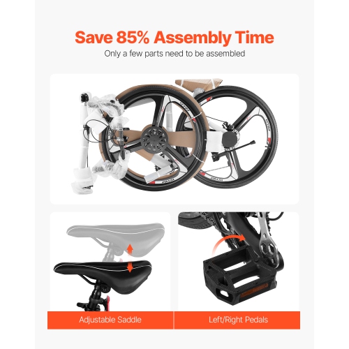 VEVOR 700C Road Bike, Wheels Racing Bike, SHIMANO 14 Speeds Drivetrain City Commuter Road Bicycle, Urban Adult Sport Bike with Lightweight Aluminum