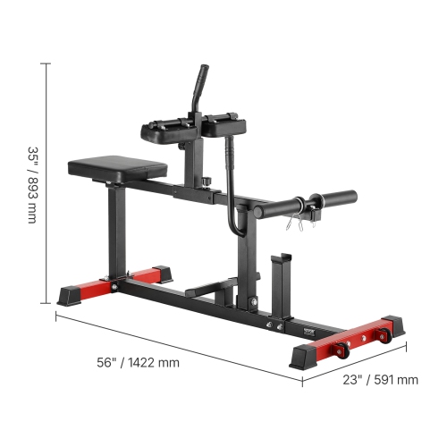 VEVOR 440 LBS Seated Calf Machine, Calf Raise Machine, Seated Calf Raise Leg Exercise Home Gym, Calf Workout Training Equipment, Lower Body Specialty