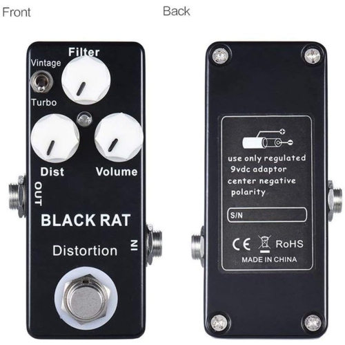 Dual-mode distortion guitar effects pedal - Classic mouse sound / Turbo mouse sound switch Full analog circuit Mini metal body