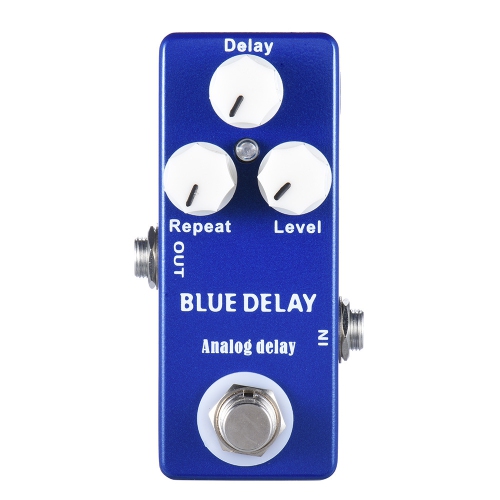 Pure analog delay guitar effects - 25-450ms adjustable, three-knob control, true bypass design