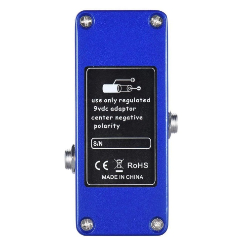 Pure analog delay guitar effects - 25-450ms adjustable, three-knob control, true bypass design