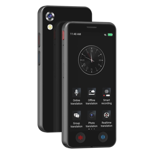 Smart Translator et enregistreur vocal, mini appareil portatif prenant en charge 139 langues en ligne et 17 langues hors ligne pour les études, les