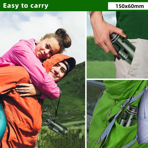 80x100 Monocular Telescope for Adults, High Magnification with Tripod for Hunting, Bird Watching, Travel, Camping