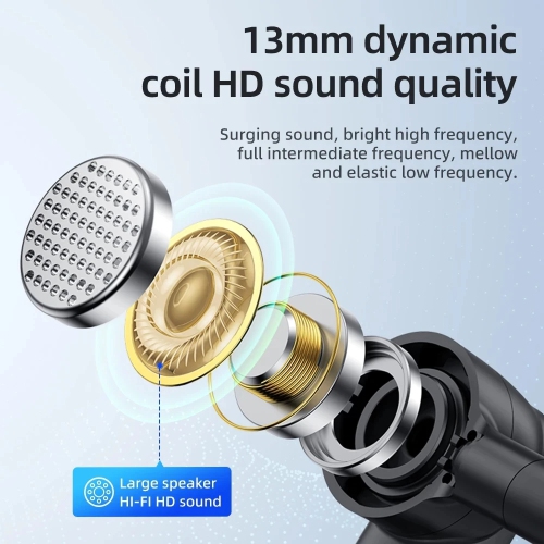 Wireless Bluetooth Headset with Microphone, Ear-Hook Business Headset with Charging Case and Receiver for Travel and Office