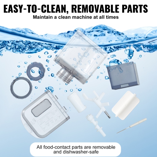 VEVOR 150W Electric Pasta Maker, Automatic Noodle Maker Machine with 8 Pasta Shapes, 4 Intelligent Modes, 500g Flour Capacity Pasta Maker Machine