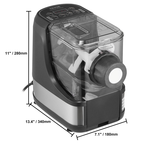 VEVOR 150W Electric Pasta Maker, Automatic Noodle Maker Machine with 8 Pasta Shapes, 4 Intelligent Modes, 500g Flour Capacity Pasta Maker Machine