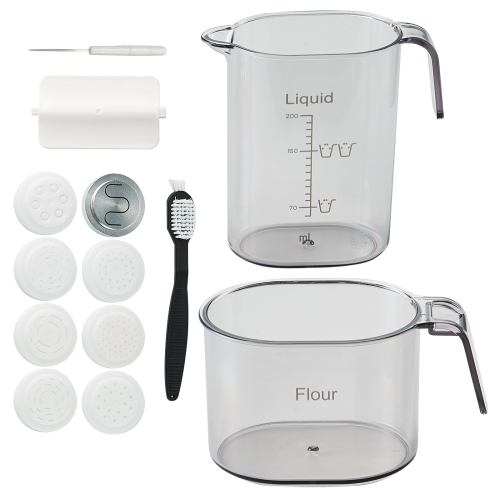 VEVOR 150W Electric Pasta Maker, Automatic Noodle Maker Machine with 8 Pasta Shapes, 4 Intelligent Modes, 500g Flour Capacity Pasta Maker Machine