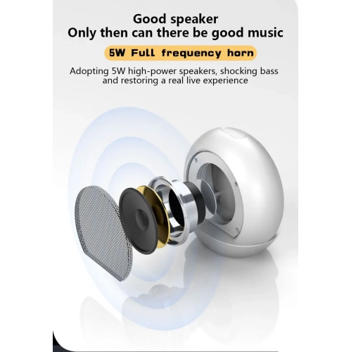 Alarm Clock Temperature Multi-function Smart Speaker, Mobile Phone Holder Portable Wireless Bluetooth Speaker, LED Display - Black