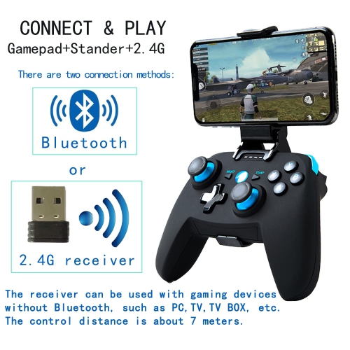 Wireless game controller professional game handle, suitable for mobile phones/tablets/PC/PS/VR/TV/Switch, etc. - X1 direct connection vibration
