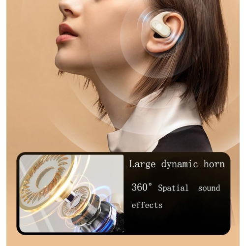 Wireless Bluetooth Earphones, OWS Sports Waterproof Earhook Headphones Touch Control Extra Long Battery Life, Bluetooth 5.4 Wireless Earbuds