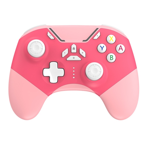 IOS controller compatible with Nintendo switch 2 windows computer mac bluetooth pro game controller light adjustment, vibration adjustment - pink