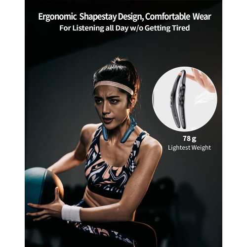 Neck-hanging Wireless Bluetooth Speaker, Portable Mini Subwoofer Smart Wearable Stereo Heavy Bass for Home, Office and Outdoors