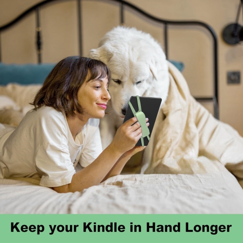 2PCS Comfortable Hand Strap for Kindle and Tablets,Kindle Accessories for Reading in Bed,Lightweight Grip Holder for 4.7-8" Kindle iPad Tablet