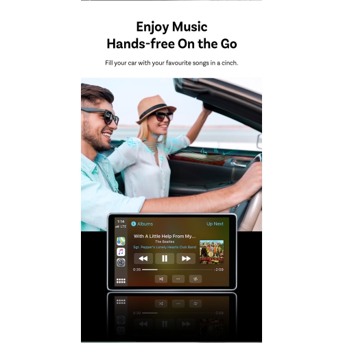 original car carplay wired to wireless Android car dual channel USB flash drive, silver original car comes with wireless carplay