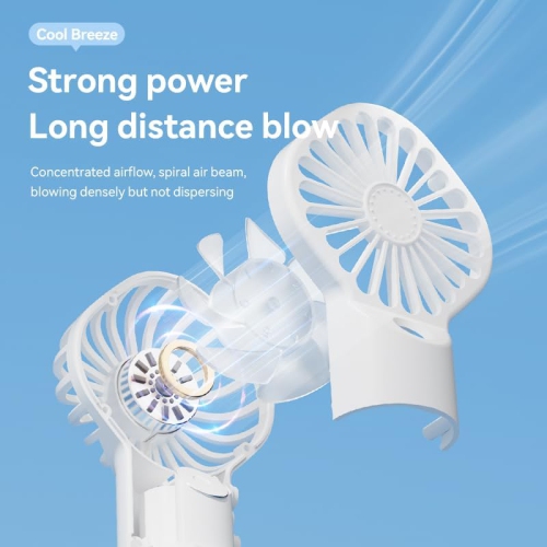 Handheld spray fan Multifunctional desktop folding small fan spray humidifier Outdoor handheld hanging neck spray fan F3 Handheld spray fan