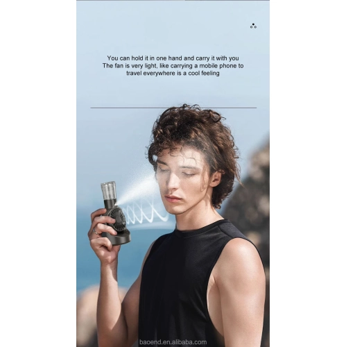 Handheld spray fan Multifunctional desktop folding small fan spray humidifier Outdoor handheld hanging neck spray fan F6 desktop spray fan