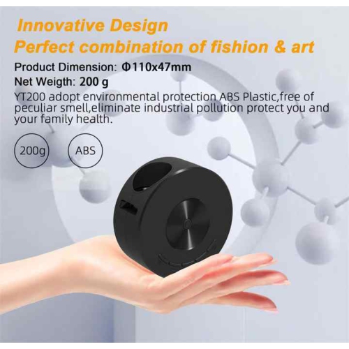 New projector home YT200 projector small mini portable new projector high code stream supports 1080P home theater media player YT200 small round