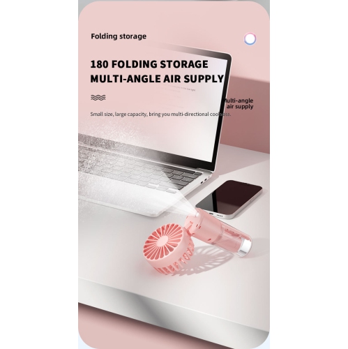 Handheld Spray Fan Multifunctional Desktop Folding Small Fan Spray Humidifier Outdoor Handheld Hanging Neck Spray Fan F2 Folding Spray Fan