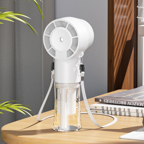 2025 New F10 Handheld Fan Humidification and Hydration Hanging Neck Spray Fan USB Multi-function Handheld High-speed Fan Hand-cranked Fan