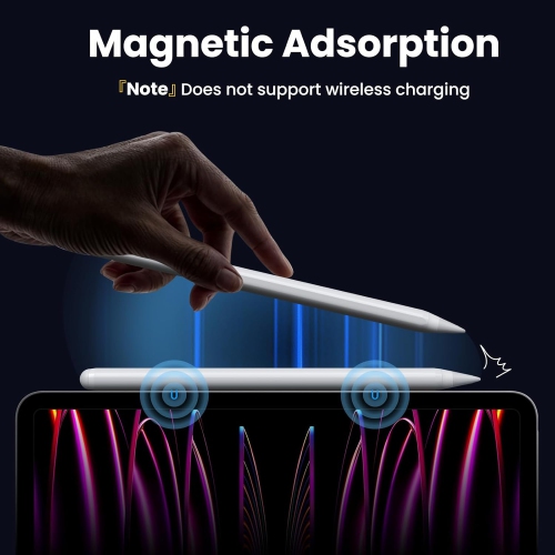 Stylus Pen for iPad 2018-2025,2X Fast Charging,Palm Rejection,Tilt Sensitivity,Pencil for Apple iPad Compatible with iPad 6/7/8/9/10/11,iPad Air