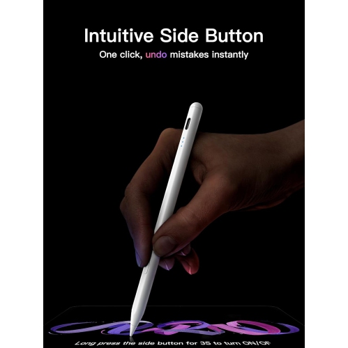 Stylus Pen for iPad 2018-2025, USB-C Fast Charging Pencil, Pixel-Perfect Tilt Sensitivity for iPad 11/10/9/8/7/6/A16, iPad Mini 7/6/5, iPad Air M3/M2