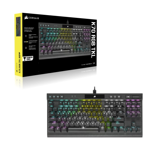 CORSAIR K70 RGB TKL Wired Optical-Mechanical OPX Linear Keyswitches Gaming Keyboard with 8000Hz Polling Rate - Black by CORSAIR - Refurbished condition - Image 5