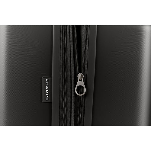 Champs Velora 3-Piece Hard Side Expandable Luggage Set - Black