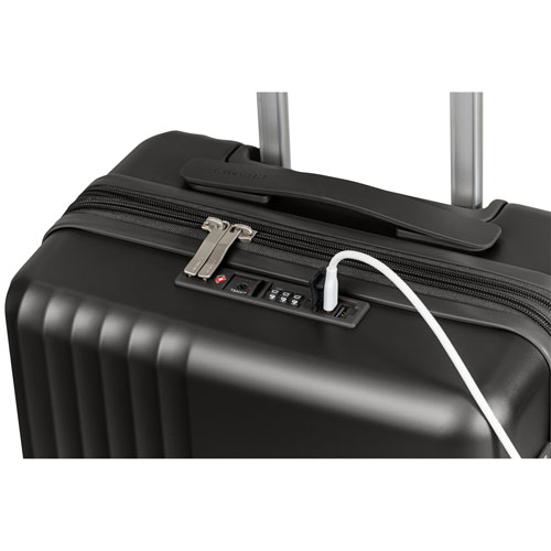 Champs Velora 3-Piece Hard Side Expandable Luggage Set - Black