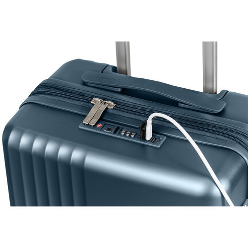 Ensemble de 3 valises rigides extensibles Velora de Champs - Bleu